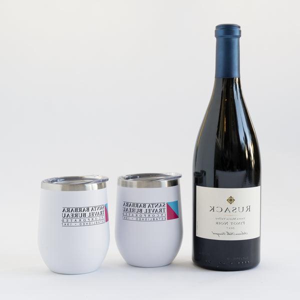 Wine with Custom Branded Tumblers